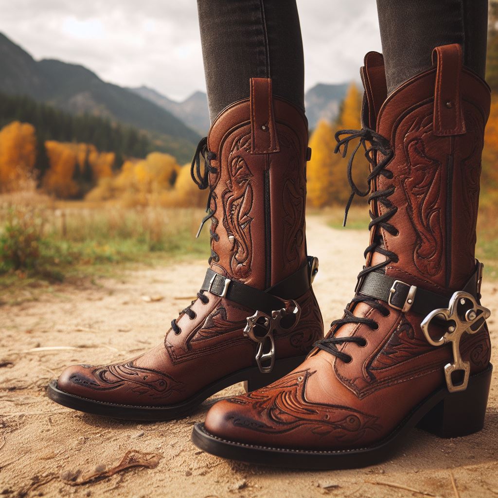 brown horse riding boots